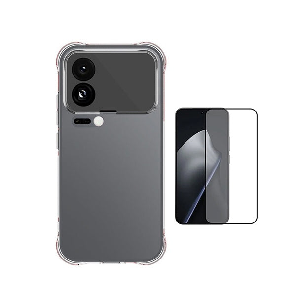 Kit Capa Superprotect Anti-Shock + Vidro Temperado PHONECARE Para Xiaomi 17 Pro 5G - Transparente