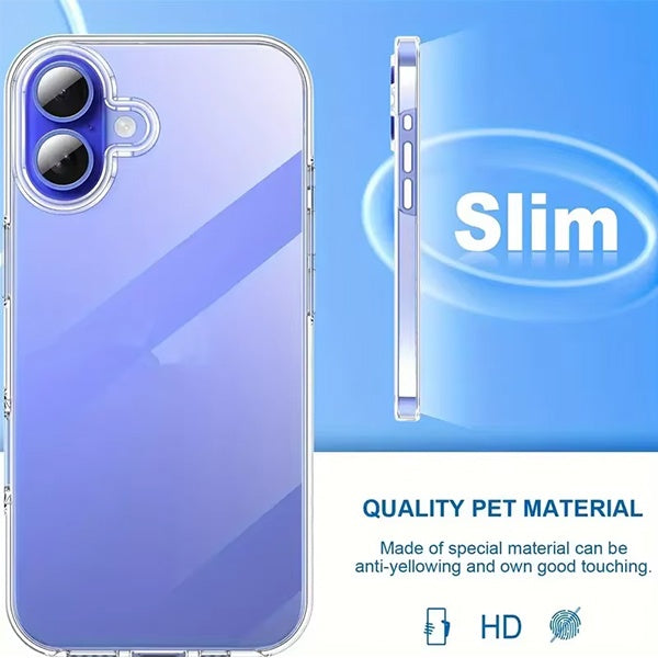 Kit Capa 360° Impact Protection + 1 Gripholder + 1 Suporte PHONECARE Para Apple iPhone 17 - Transparente/Branco