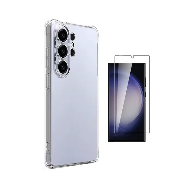 Kit Capa Superprotect Anti-Shock + Película de Vidro Clearglass PHONECARE Para Samsung Galaxy S26 Ultra - Transparente