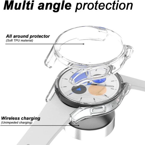 Capa 360° Impact Protection PHONECARE Para Samsung Galaxy Watch8 - 40mm  - Transparente