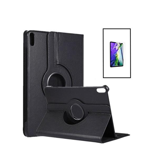 Kit Capa 360 Rotation Anti-Impact Protection + Película Hydrogel Full Cover Frente para Samsung Galaxy Tab A9 - Preto
