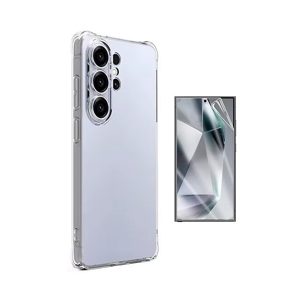 Kit Capa Superprotect Anti-Shock + Pelicula Hydrogel Frente PHONECARE Para Samsung Galaxy S26 Ultra - Transparente