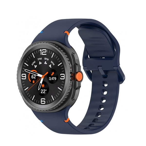 Bracelete Smoothsilicone PHONECARE Para Samsung Galaxy Watch9 LTE - 44 mm  - Azul Escuro