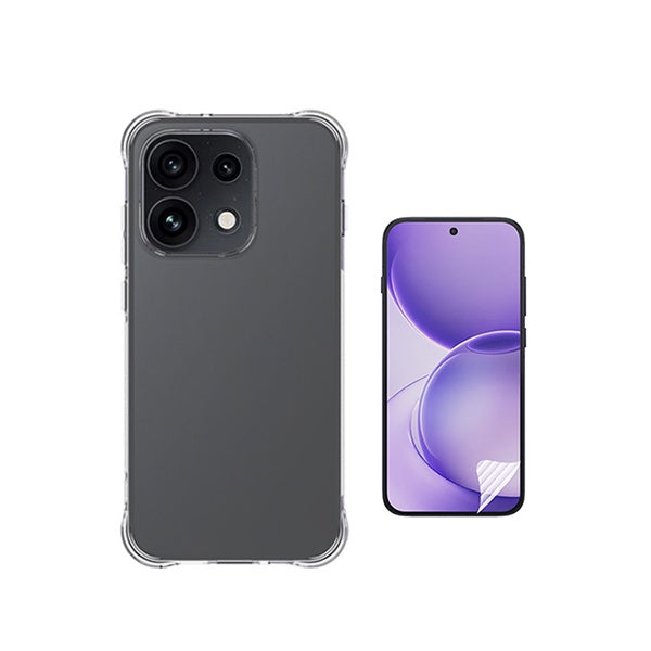 Kit Capa Superprotect Anti-Shock + Pelicula Hydrogel Frente PHONECARE Para Oppo Reno16 Pro - Transparente