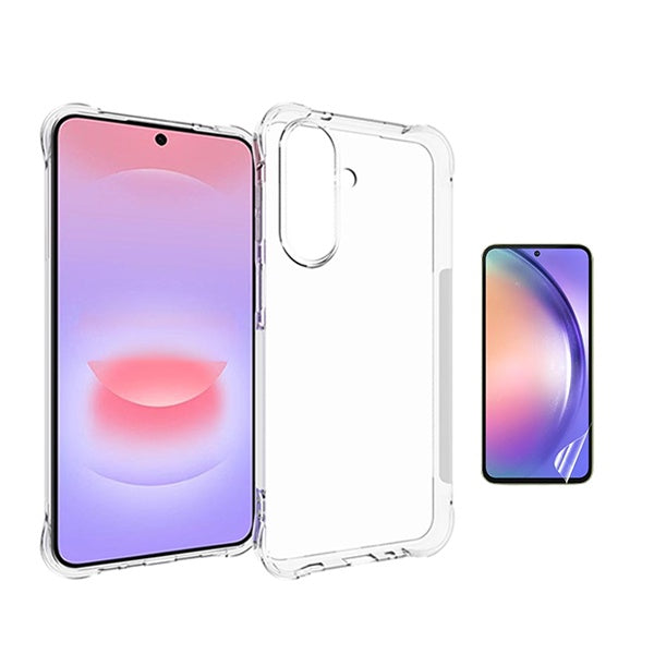 Kit Capa Superprotect Anti-Shock + Pelicula Hydrogel Frente PHONECARE Para Samsung Galaxy A27 - Transparente