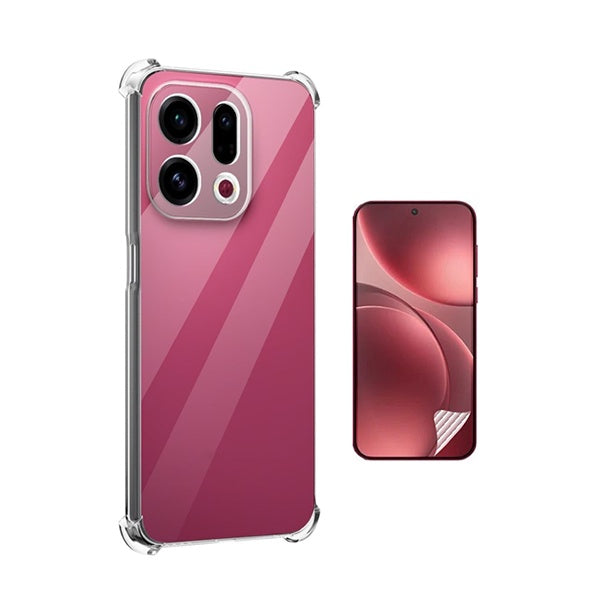 Kit Capa Superprotect Anti-Shock + Pelicula Hydrogel Frente PHONECARE Para Oppo Find X9 - Transparente