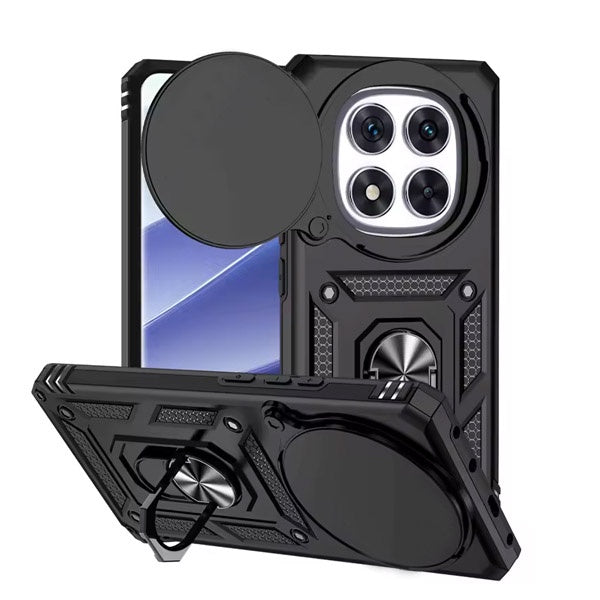 Kit Película Hydrogel Frente + Capa Magnetic Slide Window PHONECARE Para Xiaomi Poco X7 - Preto