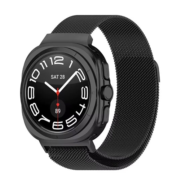 Bracelete Milanese Loop Fecho Magnético PHONECARE Para Samsung Galaxy Watch Ultra2  - Preto