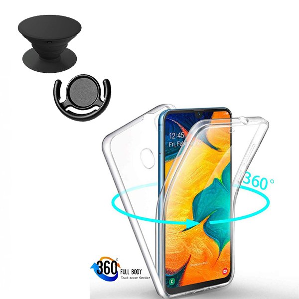 Kit Capa 3x1 360° Impact Protection + 1 GripHolder + 1 Suporte GripHolder Preto para Samsung Galaxy A40s