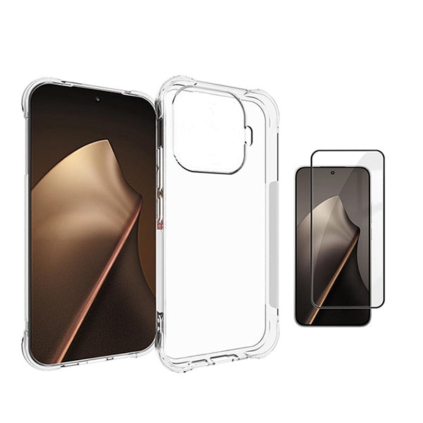 Kit Capa Superprotect Anti-Shock + Vidro Temperado PHONECARE Para Xiaomi 17T 5G - Transparente
