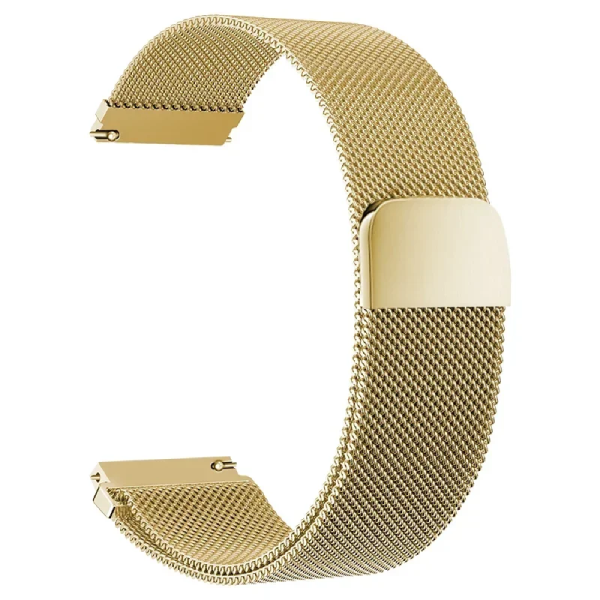 Bracelete Milanese Loop Fecho Magnético PHONECARE Para Garmin Venu 4 - 45 mm - Ouro