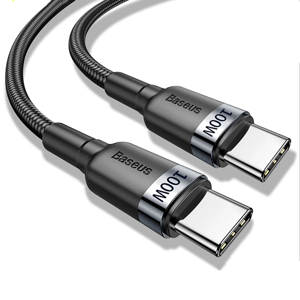 Cabo MAGNÉTICO Fast Charge 4.0 100W (480Mb) 20V/5A USB-C TO USB-C BASEUS 150cm para Apple Macbook
