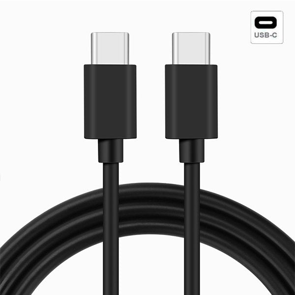 Cabo Carga Type C to Type C FastCharge 45W Preto para Samsung Galaxy Tab A8 10.5 (2021)