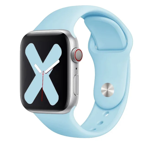 Bracelete Smoothsilicone PHONECARE Para Apple Watch Series 12 - 46mm - Azul Claro