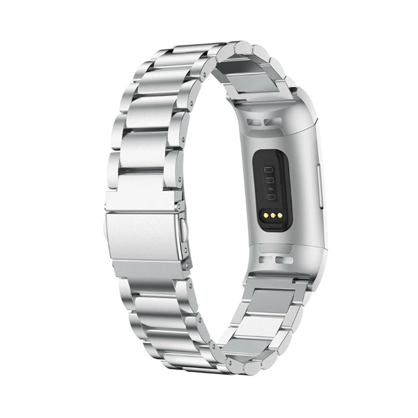 Bracelete Aço Stainless Lux + Ferramenta para Fitbit Ace 2 - Cinza