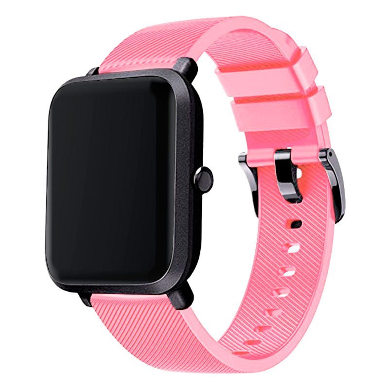 Bracelete SmoothSilicone Com Fivela para Garmin Forerunner 645 Music - Rosa