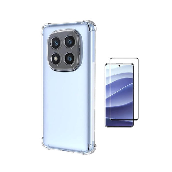 Kit Capa Super Proteção + Película de Vidro Temperado Gorilasglass PHONECARE Para Xiaomi Redmi Note 15 Pro + Plus - Transparente