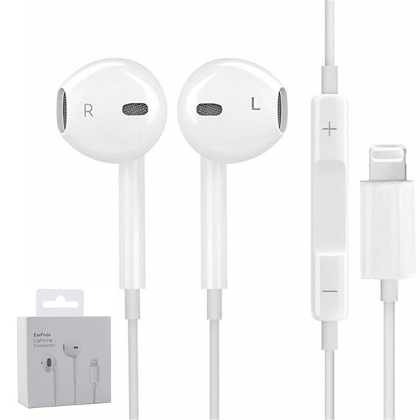 Auriculares Earphones Lightning para Apple iPhone 14 Pro Max - Branco