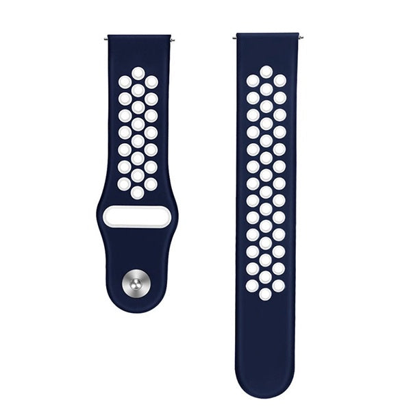 Bracelete Sportystyle PHONECARE Para Honor Watch 5 Pro - Azul Escuro / Branco