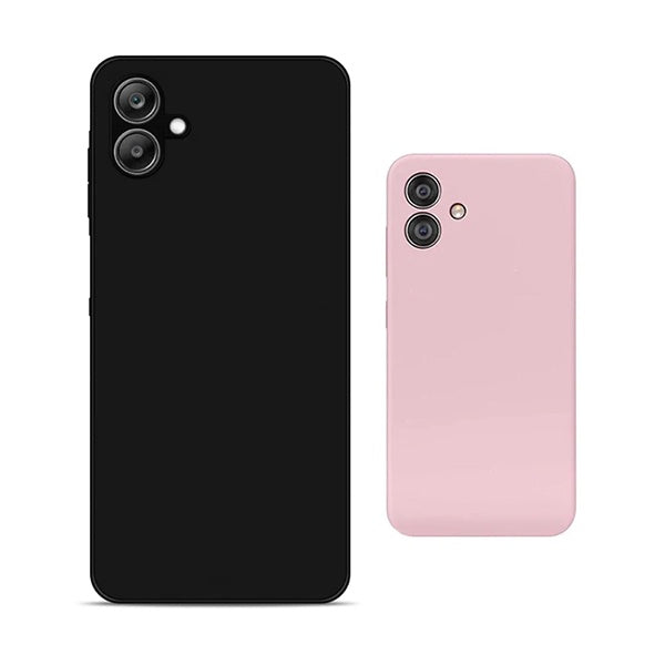 Kit 2x Capa Silicone Líquido PHONECARE Para Samsung Galaxy A07 - Preto / Rosa