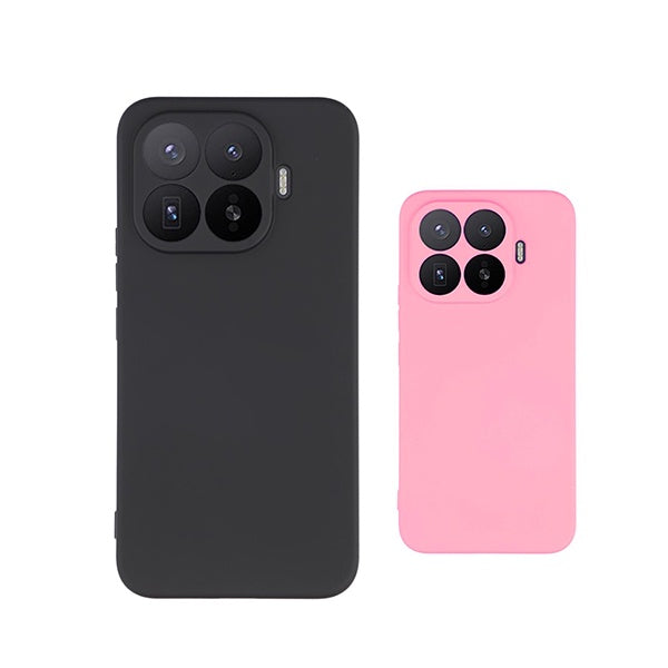 Kit 2x Capa Silicone Líquido PHONECARE Para Xiaomi 17T Pro 5G - Preto / Rosa