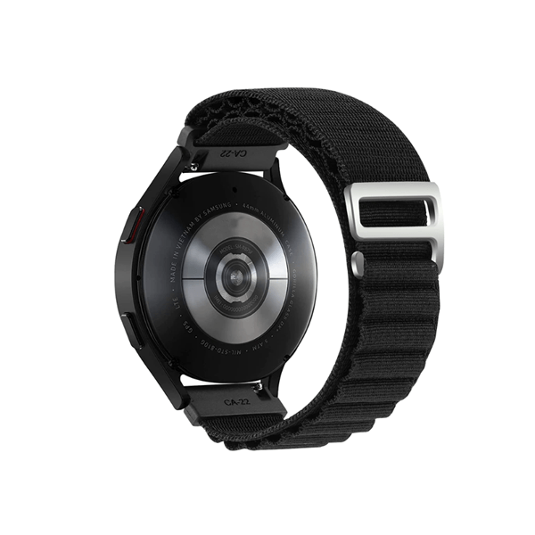 Bracelete NylonSense Alpine L (Pulso de 165mm a 210mm) para TicWatch S2 - Preto