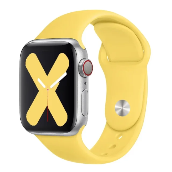 Bracelete Smoothsilicone PHONECARE Para Apple Watch Series 12 - 42mm - Amarelo