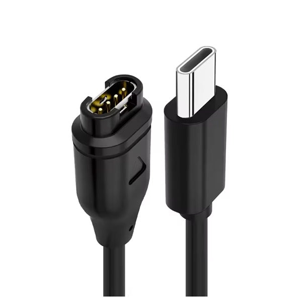 Carregador USB-C Charger de Smartwatch PHONECARE Para Garmin Venu 4 - 45 mm - Preto