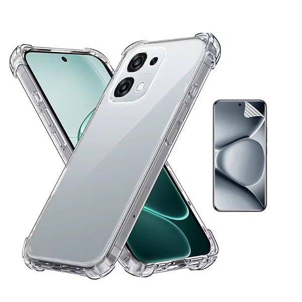 Kit Capa Superprotect Anti-Shock + Pelicula Hydrogel Frente PHONECARE Para Oppo A6 Pro 4G - Transparente