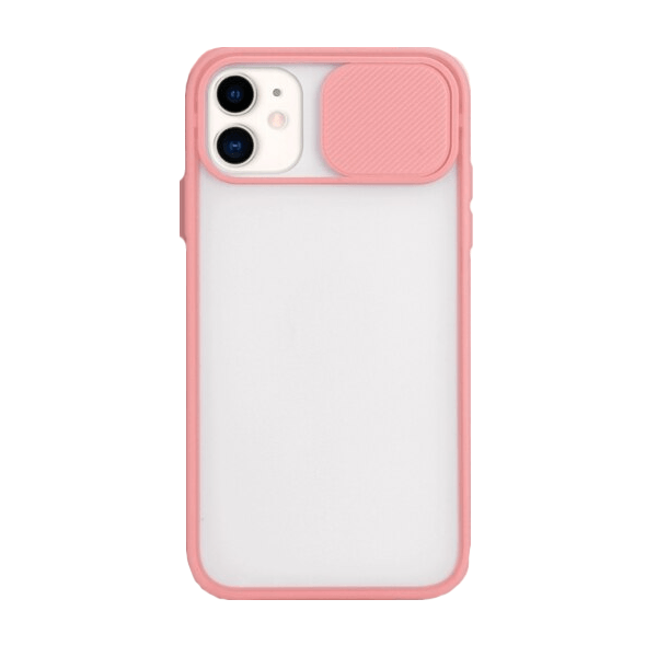 Capa Slide Window Anti Choque Frosted para Apple iPhone XR - Rosa