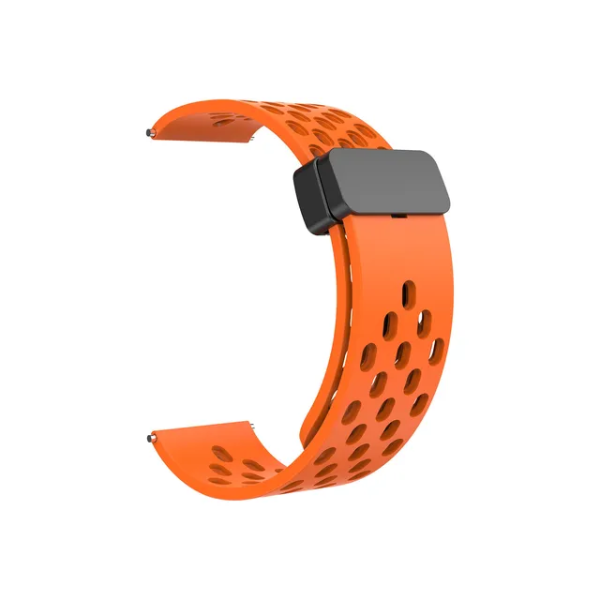 Bracelete MagneticBreathSilicon PHONECARE Para Garmin Forerunner 970 - Laranja