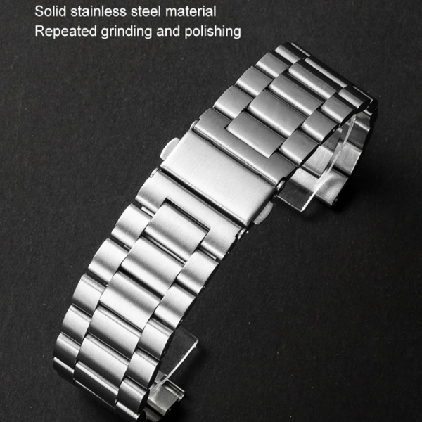 Bracelete Aço Stainless Lux + Ferramenta PHONECARE Para Honor Watch 5 Pro - Cinza