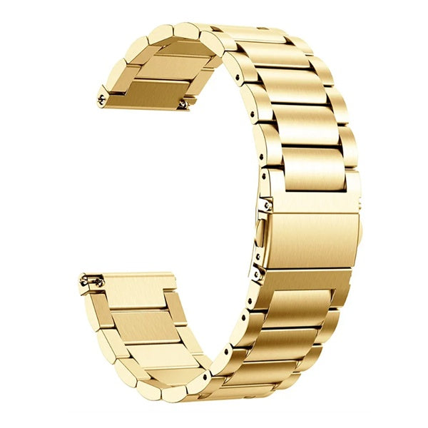 Bracelete Aço Stainless Lux + Ferramenta PHONECARE Para Huawei Watch GT 5 Pro 42mm - Dourado