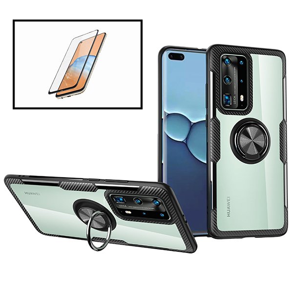 Kit Capa 3x1 Clear Armor + Vidro Premium Full Cover para Xiaomi Mi Note 10 Lite