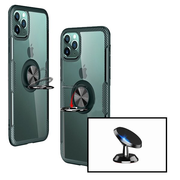 Kit Suporte Magnético de Carro + capa case 3X1 Clear Armor para Apple iPhone 11