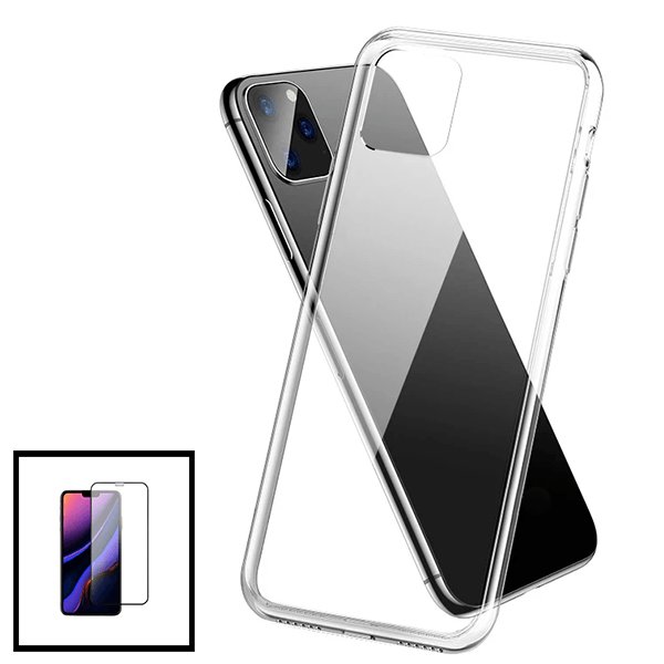 Kit Capa SuperProtect Anti-Shock + Vidro Premium Full Cover para Apple iPhone 11 Pro Max