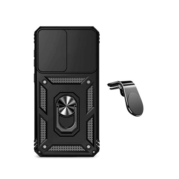 Kit Suporte L + Capa Magnetic Slide Window PHONECARE Para Samsung Galaxy A37 5G - Preto