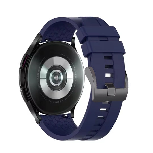 Bracelete Smoothsilicone Com Fivela PHONECARE Para Garmin Forerunner 70 - Azul Escuro