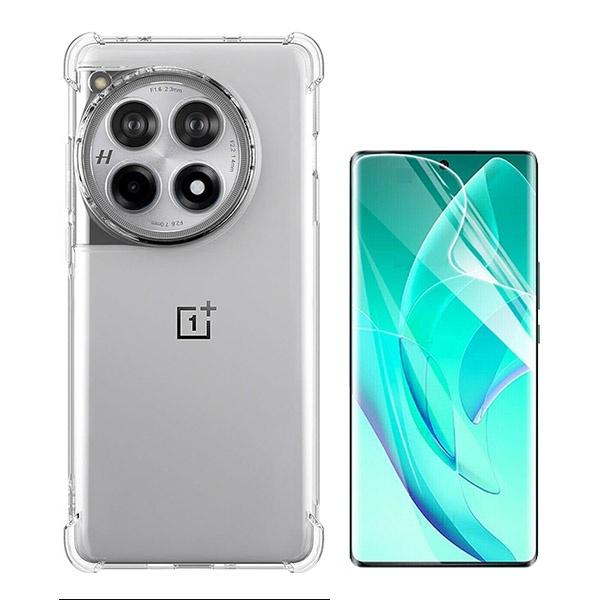Kit Capa SuperProtect Anti-Shock + Pelicula Hydrogel Frente para OnePlus 12R - Transparente