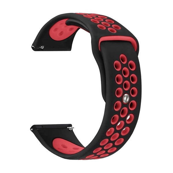 Bracelete Sportystyle PHONECARE Para Honor Watch 5 Pro - Preto / Vermelho