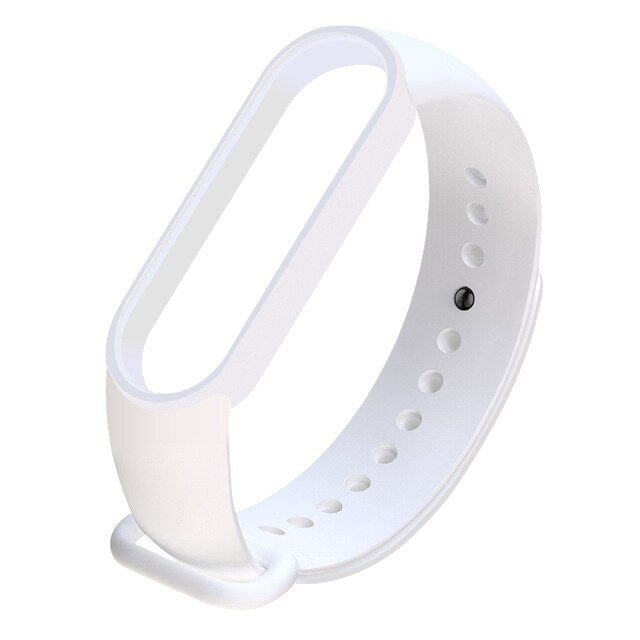 Bracelete SmoothSilicone para Xiaomi Mi Band 5 - Branco