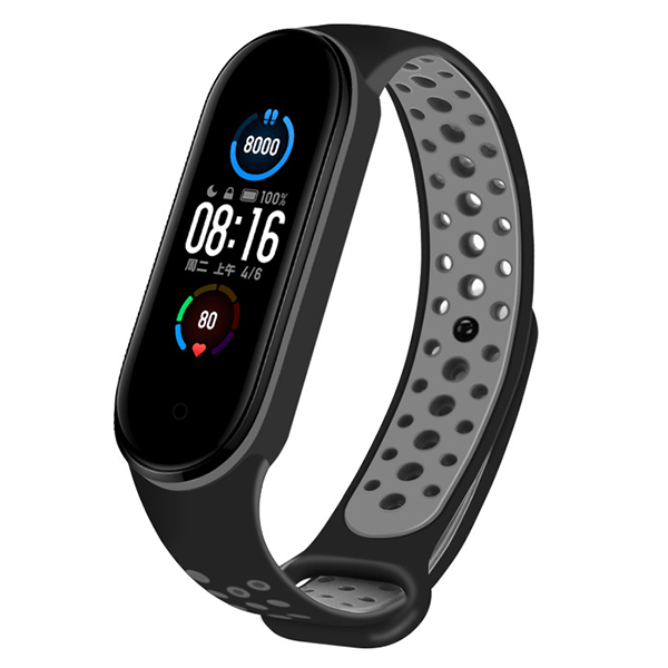 Bracelete SportyStyle para Xiaomi Mi Band 3 - Preto / Cinza