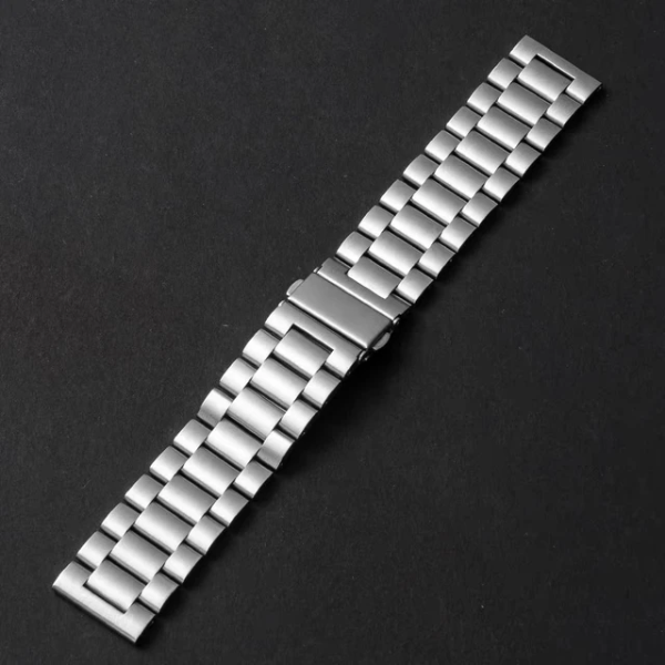 Bracelete Aço Stainless Lux + Ferramenta PHONECARE Para Garmin Venu 4 - 45 mm - Cinza