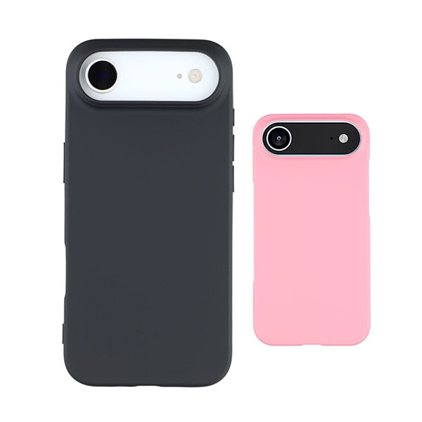 Kit 2x Capa Silicone Líquido PHONECARE Para Apple iPhone 17 Air - Preto / Rosa