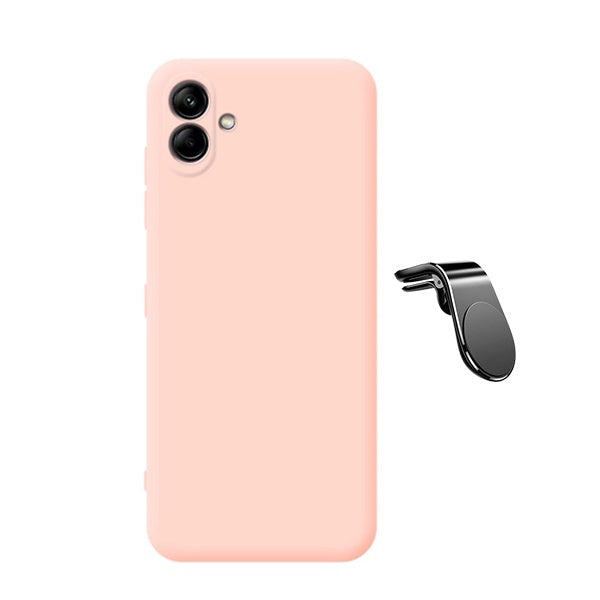 Kit Suporte L + Capa Silicone Líquido Phonecare Para Samsung Galaxy M13 5G - Rosa