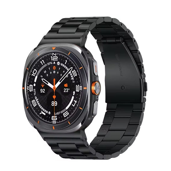 Bracelete Aço Stainless Lux + Ferramenta PHONECARE Para Samsung Galaxy Watch Ultra2  - Preto