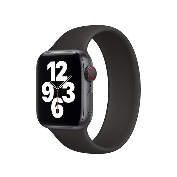 Bracelete Solo SiliconSense para Apple Watch Series 8 Aluminum - 41mm (Pulso:164-177mm) - Preto