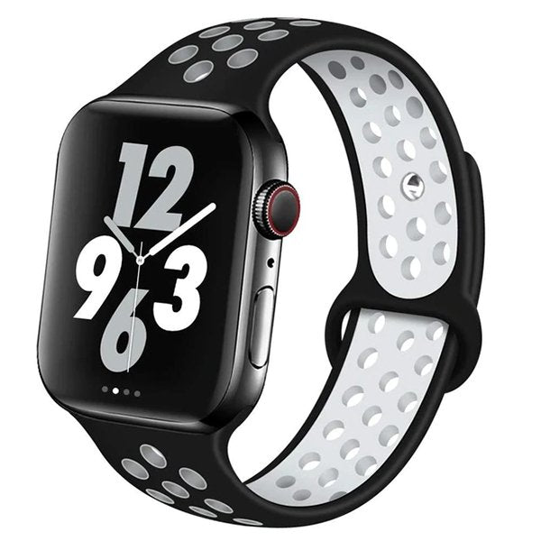 Bracelete Sportystyle PHONECARE Para Apple Watch Series 12 - 46mm - Preto / Branco