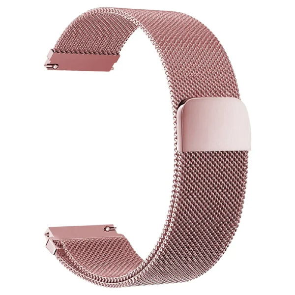 Bracelete Milanese Loop Fecho Magnético PHONECARE Para Garmin Venu 4 - 45 mm - Rosa Claro