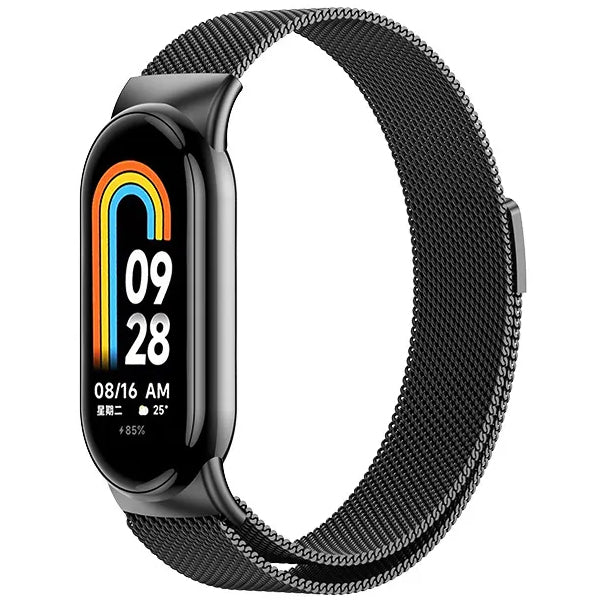Bracelete Milanese Loop Fecho Magnético PHONECARE Para Xiaomi Smart Band 10 - Preto